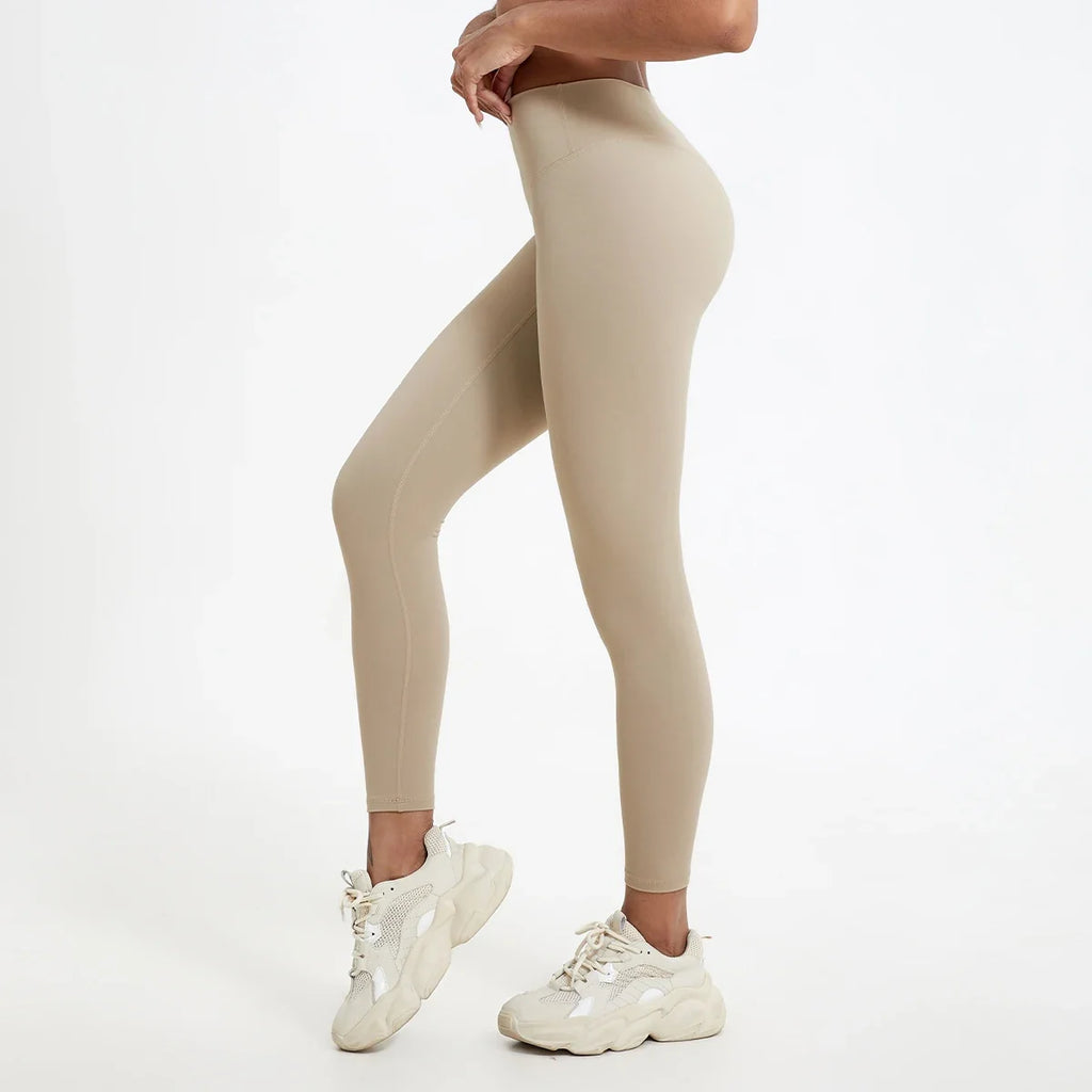 Hearuisavy Summer Super Soft Fabrics High Waist Leggings Gym Yoga Pants Running Workout Tights Push Up Sports Leggings Women