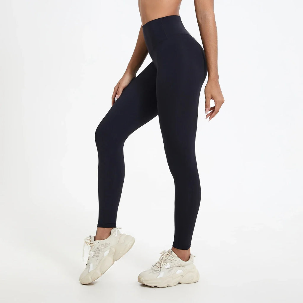 Hearuisavy Summer Super Soft Fabrics High Waist Leggings Gym Yoga Pants Running Workout Tights Push Up Sports Leggings Women