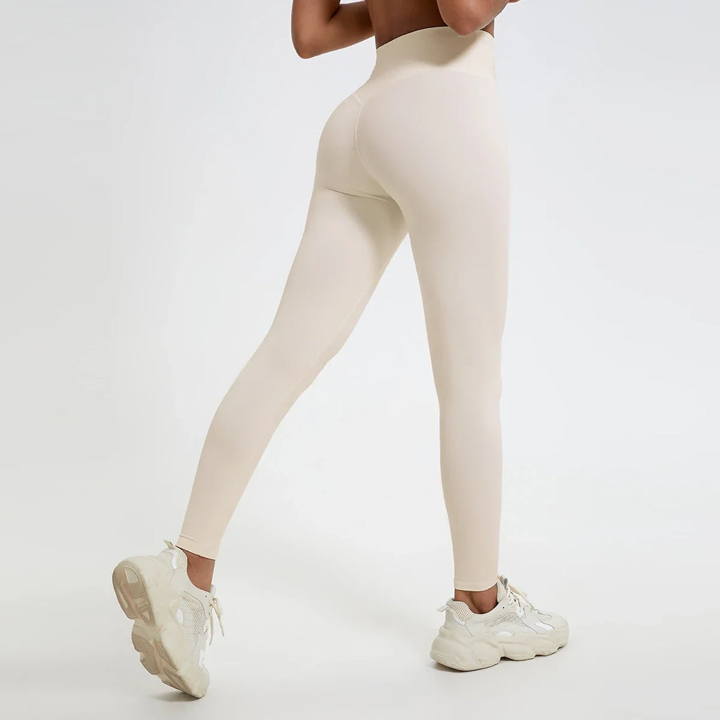 Hearuisavy Summer Super Soft Fabrics High Waist Leggings Gym Yoga Pants Running Workout Tights Push Up Sports Leggings Women