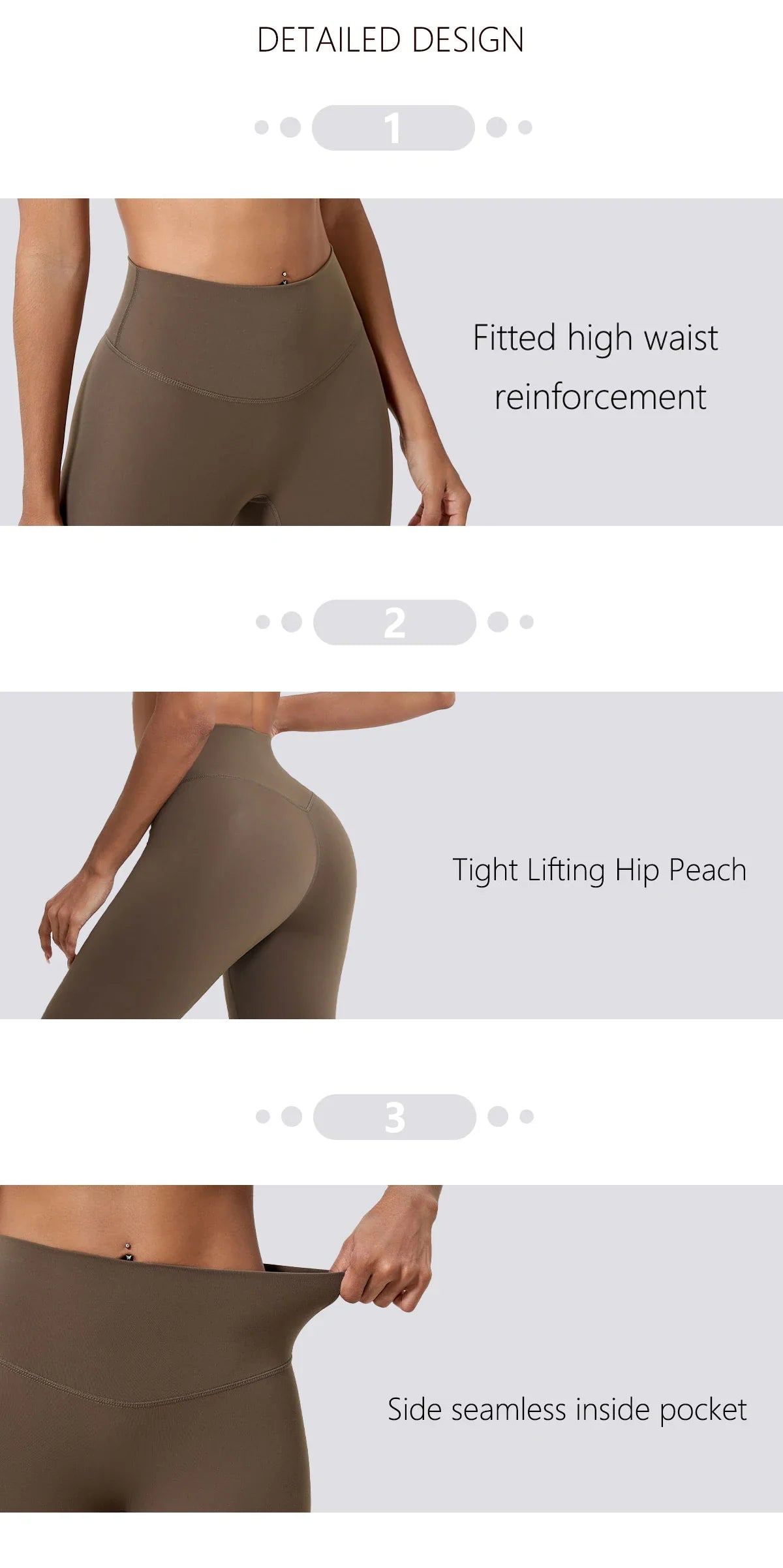 Hearuisavy Summer Super Soft Fabrics High Waist Leggings Gym Yoga Pants Running Workout Tights Push Up Sports Leggings Women